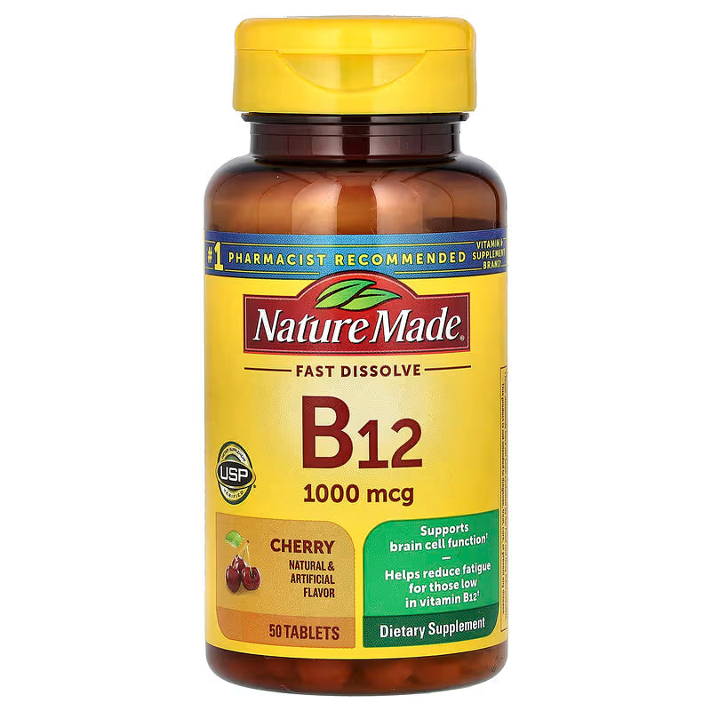 Nature Made Nature Made Vitamin B12 1000 mcg Tablets, 50 Count Vitamins & Supplements
