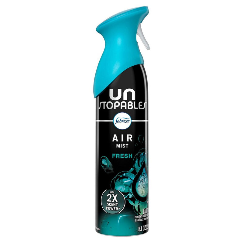 Febreze Febreze Unstopables Air Mist Fresh 8.1oz Air Fresheners Black