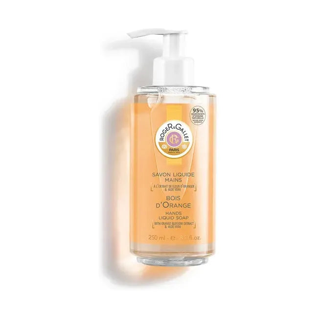 Roger & Gallet Bois d'Orange Liquid Hand Soap With Orange Blossom Extract and Aloe Vera 8.45 oz