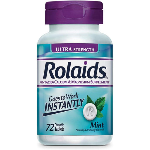Rolaids Rolaids Ultra Strength 1200, 72 Chewable Tablets Medicine & Drugs
