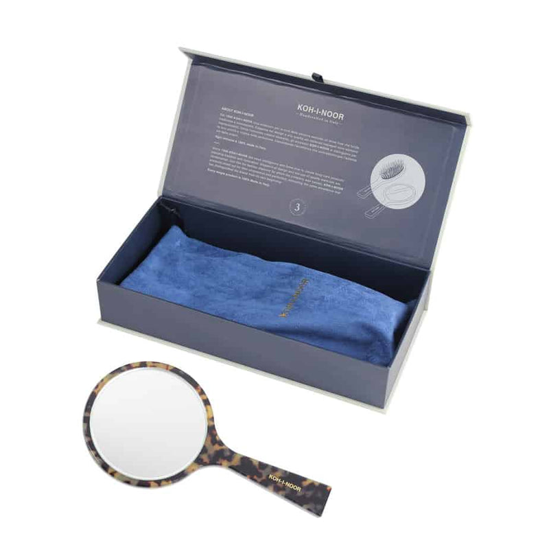 Luxury Hand Mirror - Garden Green Acetate with German Glass