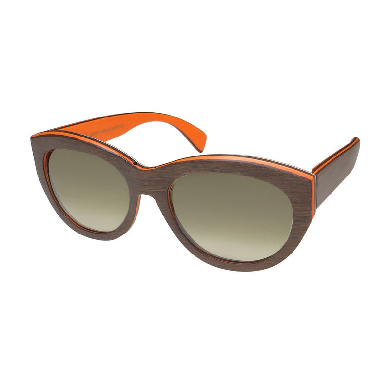 ModaFrames Gold & Wood Alifa Sunglasses Sunglasses