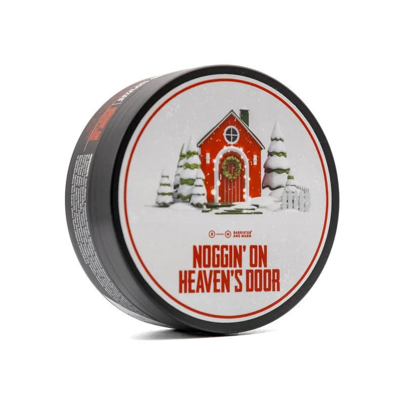 Barrister & Mann Barrister & Mann Noggin' On Heaven's Door Collection Shaving Set Gray Shaving Soap 4 Oz