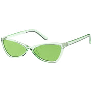zeroUV Retro Small Triangle Transparent Color Tone Lens Cat Eye Sunglasses C727 Sunglasses