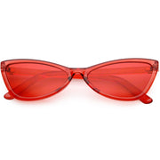 zeroUV Retro Small Triangle Transparent Color Tone Lens Cat Eye Sunglasses C727 Sunglasses