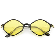 zeroUV Retro Color Tone Hexagon Diamond Shape Sunglasses C740 Sunglasses