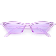 zeroUV Women's Colorful Translucent Color Tone Lens Cat Eye Sunglasses C735 Sunglasses