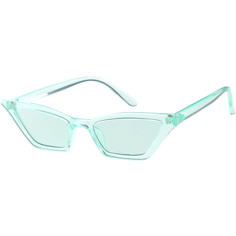 zeroUV Women's Colorful Translucent Color Tone Lens Cat Eye Sunglasses C735 Sunglasses