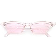 zeroUV Women's Colorful Translucent Color Tone Lens Cat Eye Sunglasses C735 Sunglasses