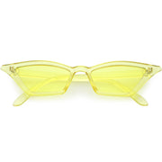 zeroUV Women's Colorful Translucent Color Tone Lens Cat Eye Sunglasses C735 Sunglasses