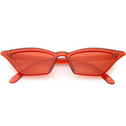 zeroUV Women's Colorful Translucent Color Tone Lens Cat Eye Sunglasses C735 Sunglasses