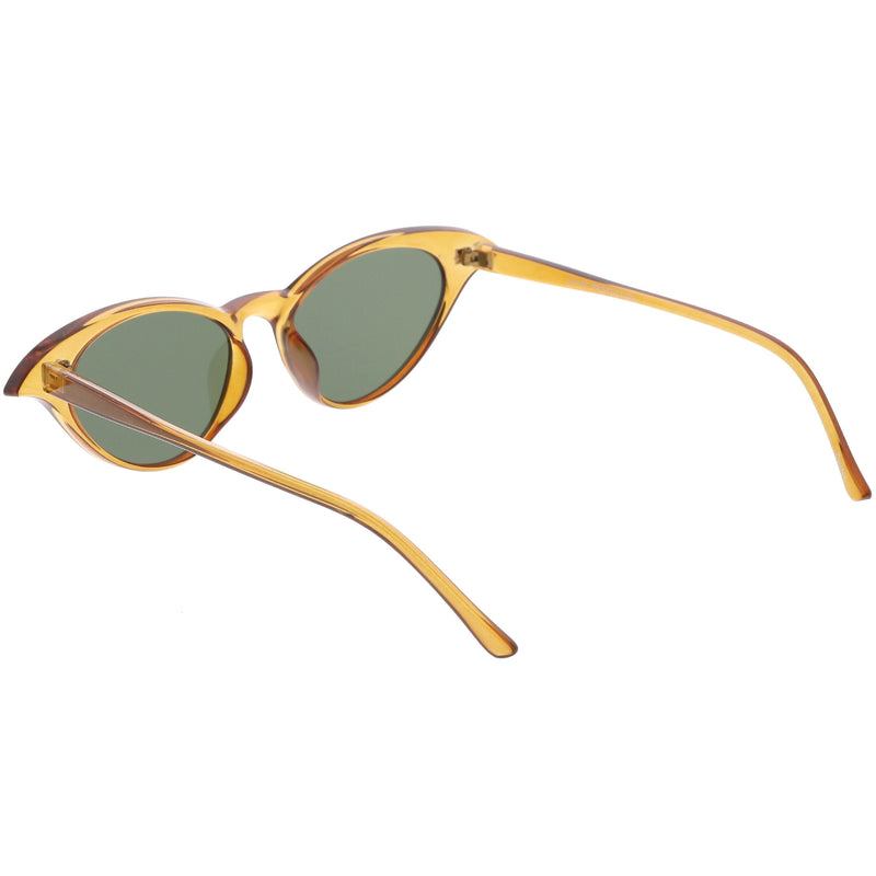 zeroUV Women's Retro Low Pointed Cat Eye Sunglasses C737 Sunglasses