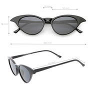 zeroUV Women's Retro Low Pointed Cat Eye Sunglasses C737 Sunglasses