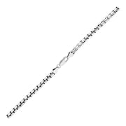 Bids.com 4.4mm Sterling Silver Rhodium Plated Round Box Chain Necklaces
