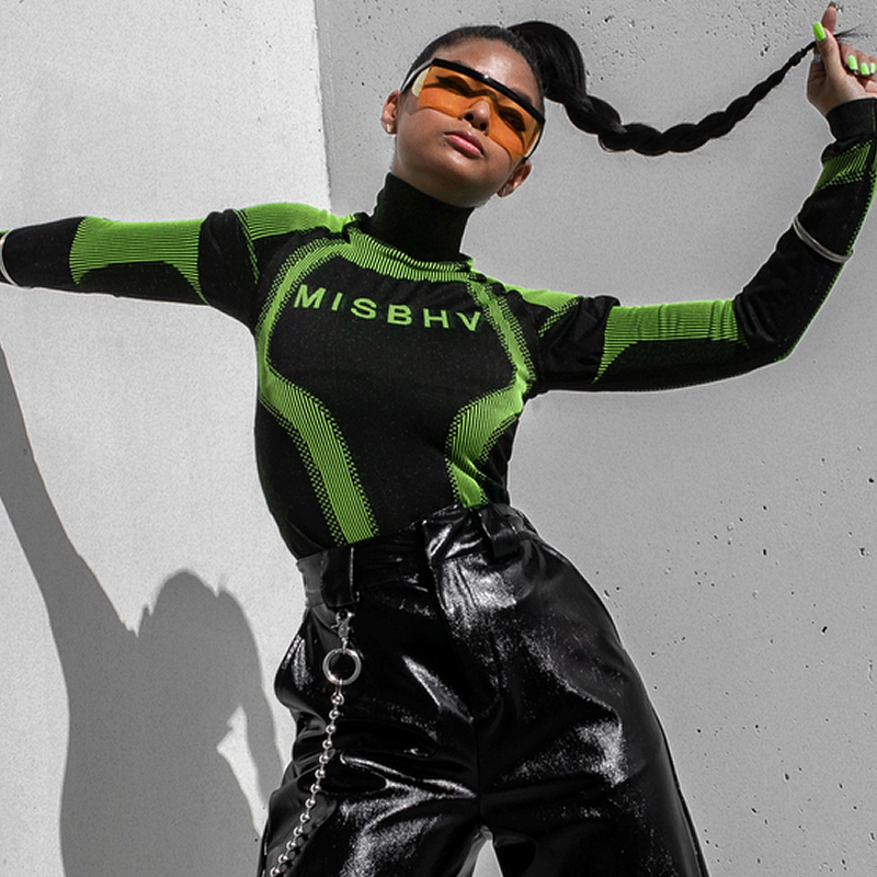 zeroUV Retro Flat Top Color Tone Half Frame Goggle Shield Sunglasses C546 Sunglasses