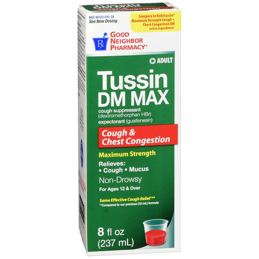 Good Neighbor Pharmacy Good Neighbor Pharmacy Tussin DM Max Cough & Congestion Liquid 8oz Medicine & Drugs Dark Slate Gray