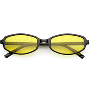 zeroUV Retro Small Rectangle Color Toned Lens Sunglasses C751 Sunglasses