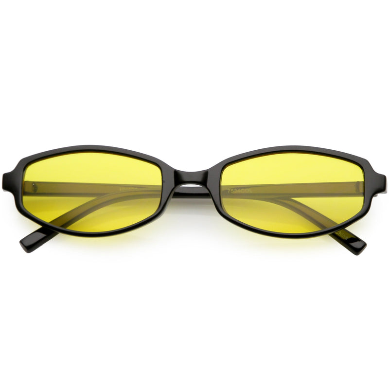 zeroUV Retro Small Rectangle Color Toned Lens Sunglasses C751 Sunglasses