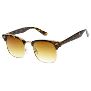 zeroUV Indie Half Frame Horned Rim Vintage Inspired Sunglasses 2934 Sunglasses