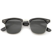 zeroUV Indie Half Frame Horned Rim Polarized Lens Sunglasses 2936 Sunglasses