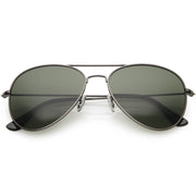 zeroUV Original Classic Metal Military Aviator Sunglasses 1041 58mm Sunglasses