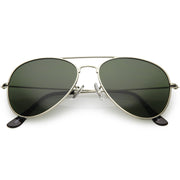 zeroUV Original Classic Metal Military Aviator Sunglasses 1041 58mm Sunglasses