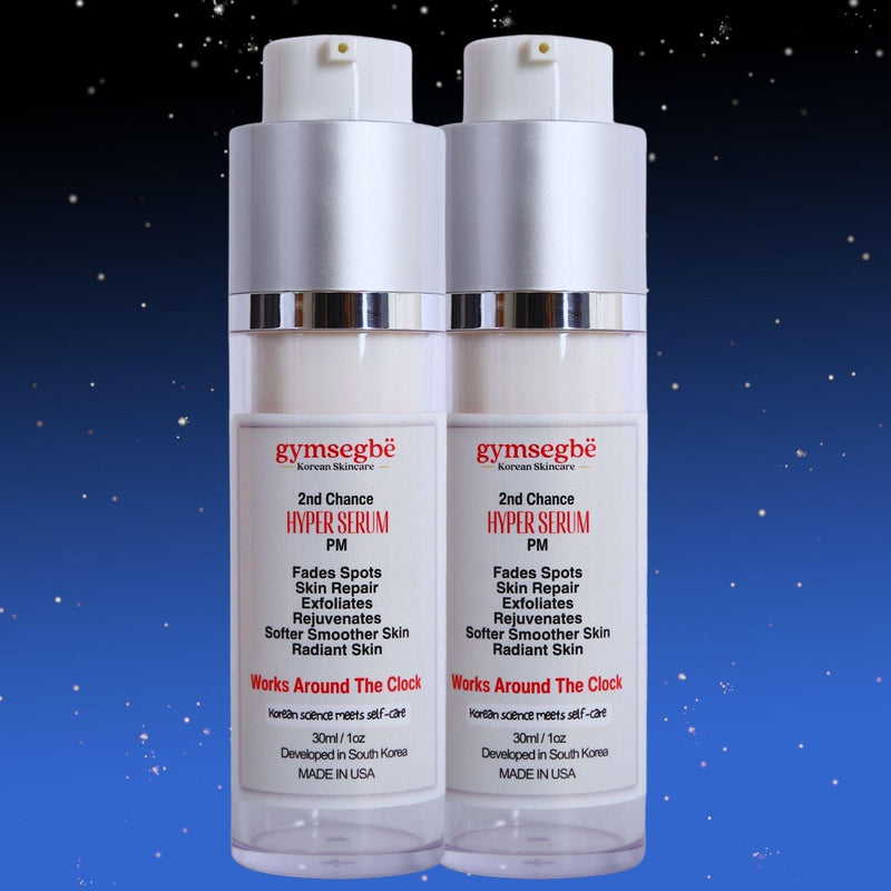 gymsegbë Second Chance Hyper Serum - PM Anti-Aging Facial Black 2 Bottles Save $0.99