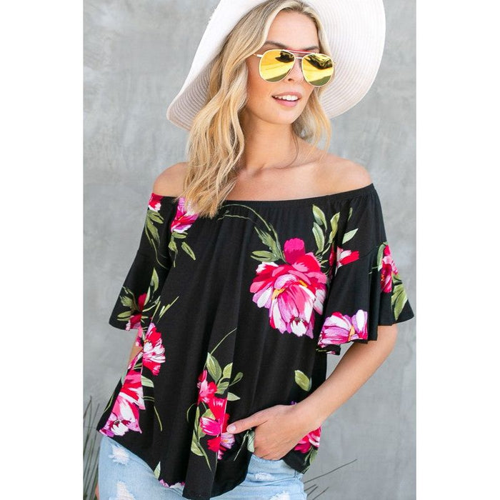 FLORAL OFF SHOULDER TOP