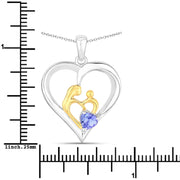 Bids.com 0.45 Carat Genuine Tanzanite .925 Sterling Silver Pendant Pendants