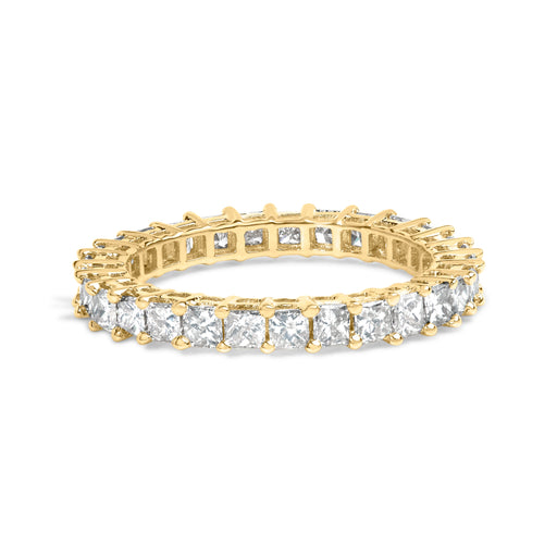 Bids.com 14K Yellow Gold 2.00 Cttw Shared Prong Set Princess Cut Diamond Eternity Band Ring (J-K Color, SI1-SI2 Clarity) - Ring Size 7 Rings