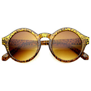 zeroUV Classic Retro Keyhole Round P3 Frame Sunglasses 9196 Sunglasses