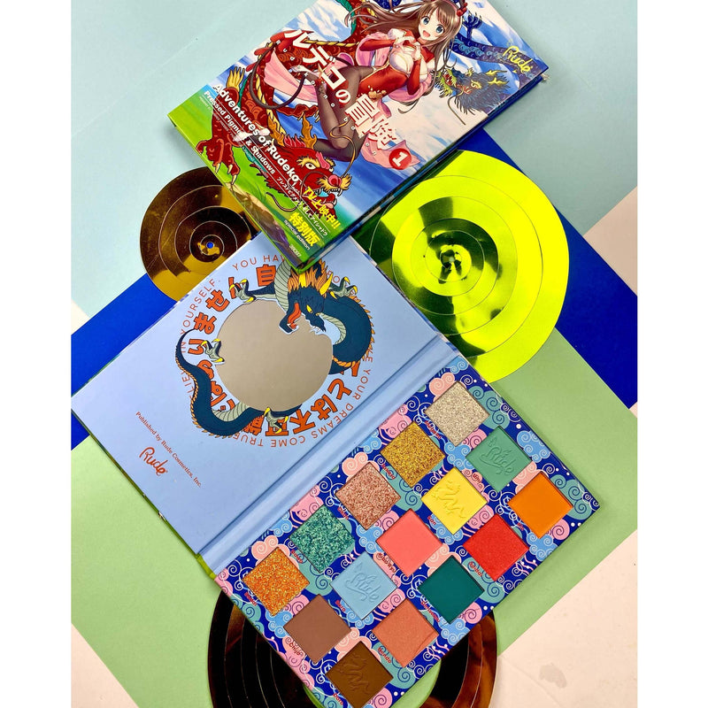Rude Cosmetics Manga Collection Pressed Pigments & Shadows Palette - Adventures of Rudeko Eye Shadow