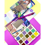 Rude Cosmetics Manga Collection Pressed Pigments & Shadows Palette - Attitude Academia Eye Shadow