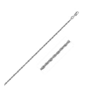 Bids.com 14k White Gold Light Rope Chain 1.5mm Necklaces