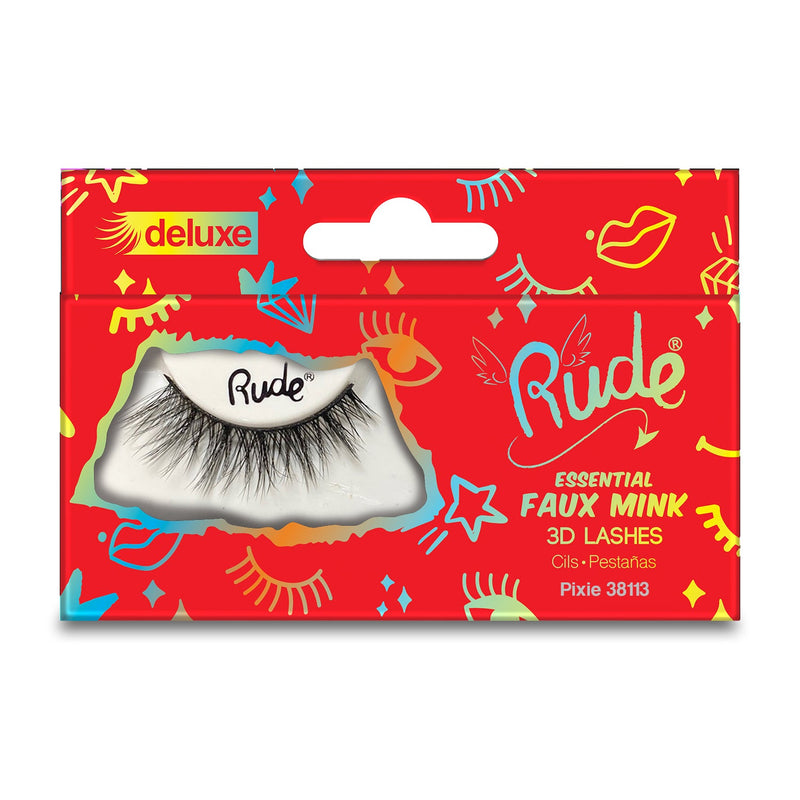 Rude Cosmetics Essential Faux Mink Deluxe 3D Lashes False Eyelashes
