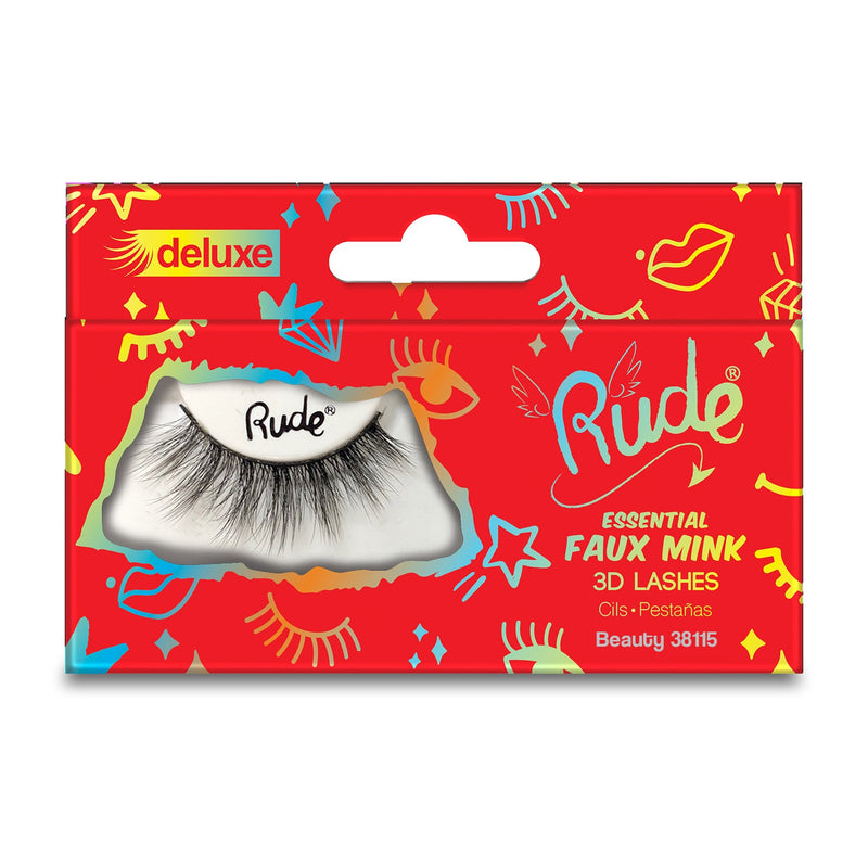 Rude Cosmetics Essential Faux Mink Deluxe 3D Lashes False Eyelashes
