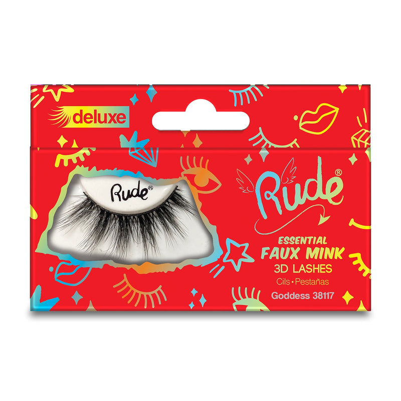 Rude Cosmetics Essential Faux Mink Deluxe 3D Lashes False Eyelashes