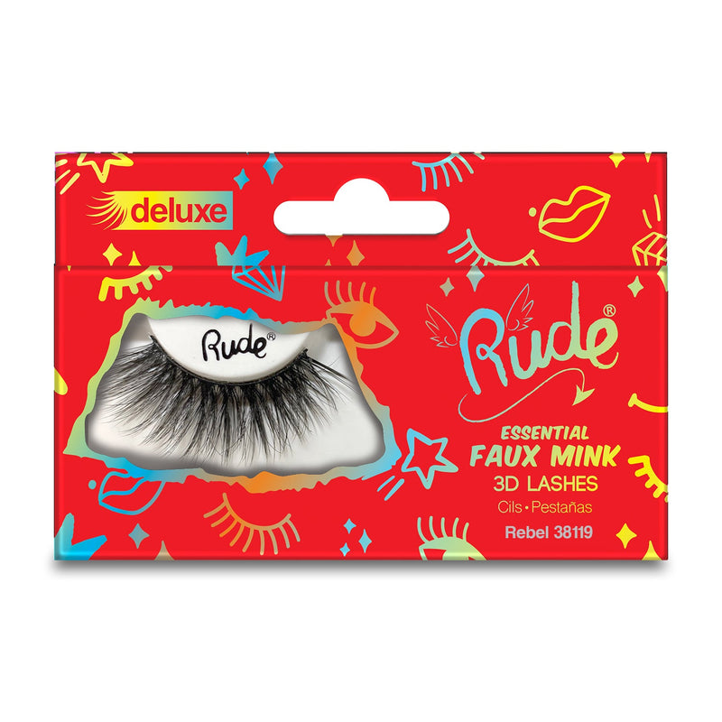 Rude Cosmetics Essential Faux Mink Deluxe 3D Lashes False Eyelashes