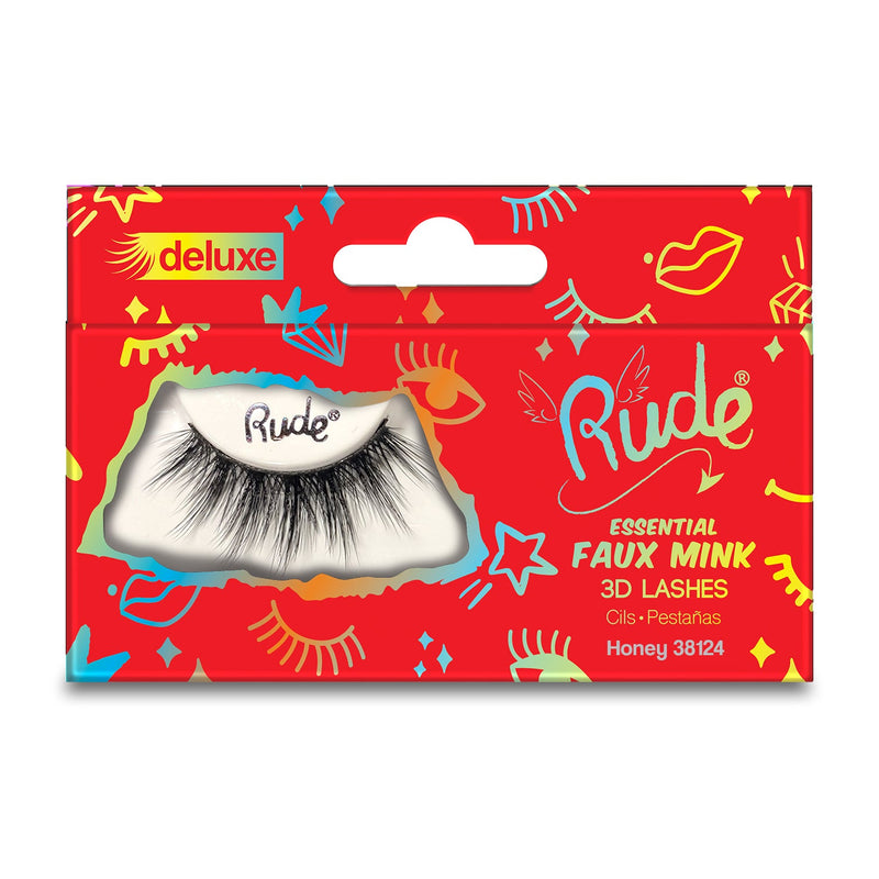 Rude Cosmetics Essential Faux Mink Deluxe 3D Lashes False Eyelashes