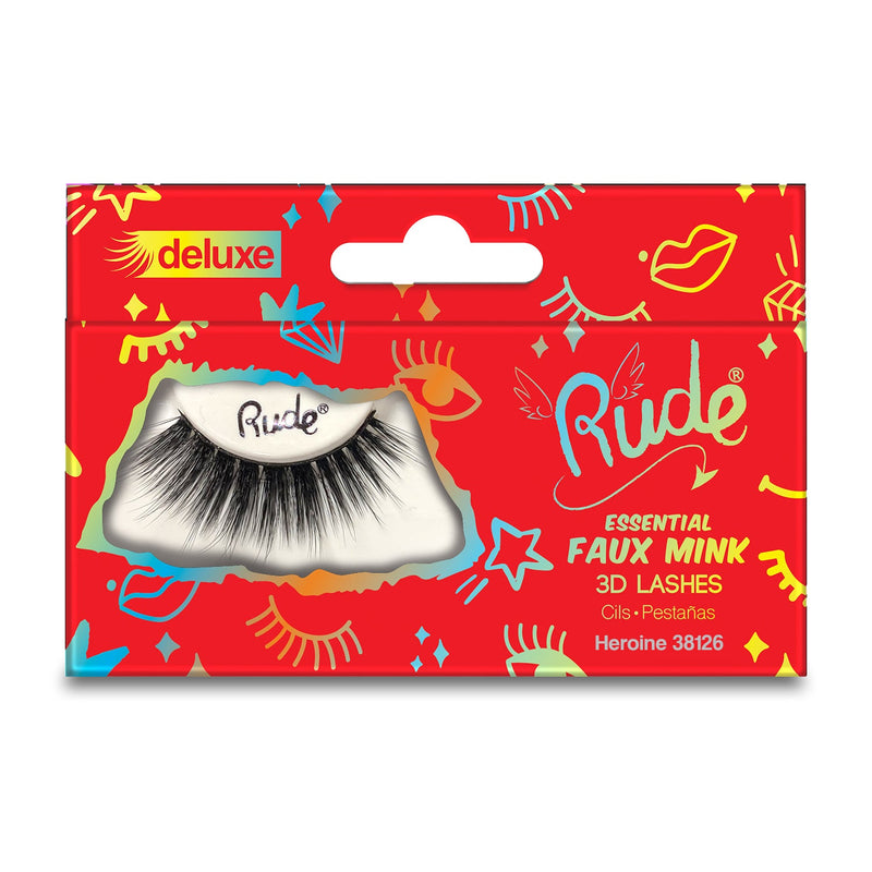 Rude Cosmetics Essential Faux Mink Deluxe 3D Lashes False Eyelashes