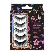 Rude Cosmetics Essential Faux Mink 3D Lashes 5 Variety Pack False Lashes