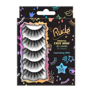 Rude Cosmetics Essential Faux Mink 3D Lashes 5 Multi-Pack False Eyelashes
