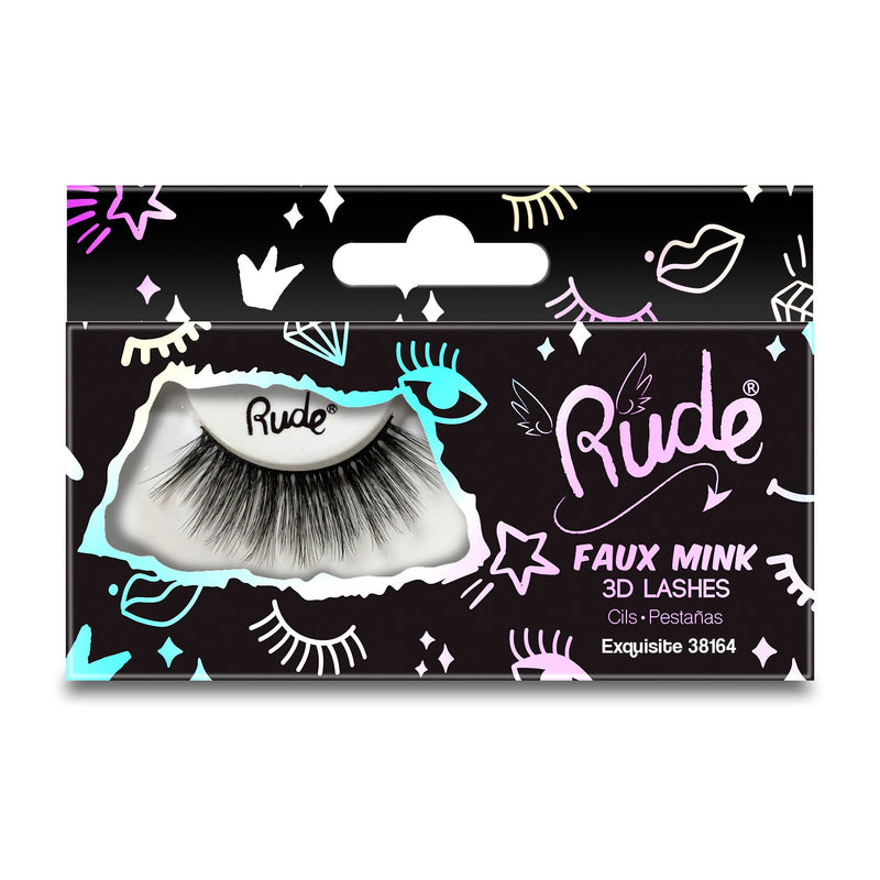 Rude Cosmetics Essential Faux Mink 3D Lashes False Eyelashes