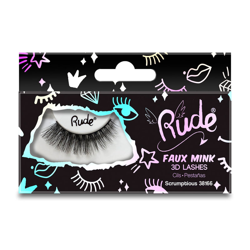Rude Cosmetics Essential Faux Mink 3D Lashes False Eyelashes