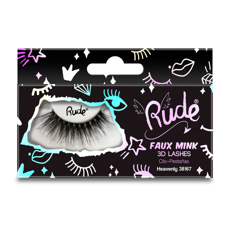 Rude Cosmetics Essential Faux Mink 3D Lashes False Eyelashes