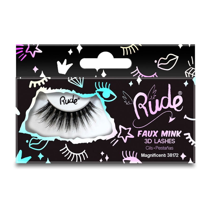 Rude Cosmetics Essential Faux Mink 3D Lashes False Eyelashes