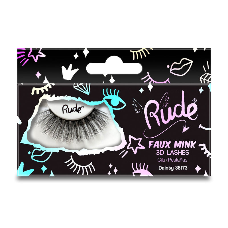 Rude Cosmetics Essential Faux Mink 3D Lashes False Eyelashes