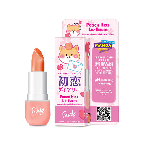 Rude Cosmetics Manga Collection Lip Balm Lip Balms Misty Rose Peach Kiss