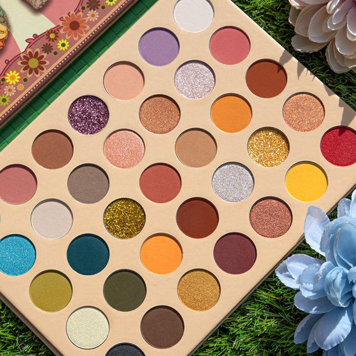 Rude Cosmetics - Rude Cosmetics - Flower Love 35 Pressed Pigment & Shadows - Gardener