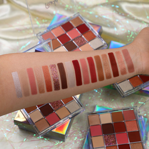 Rude Cosmetics Be Square Pressed Pigments & Shadows Eye Shadow Gray Brainy,Nerdy,Geeky,Dorky